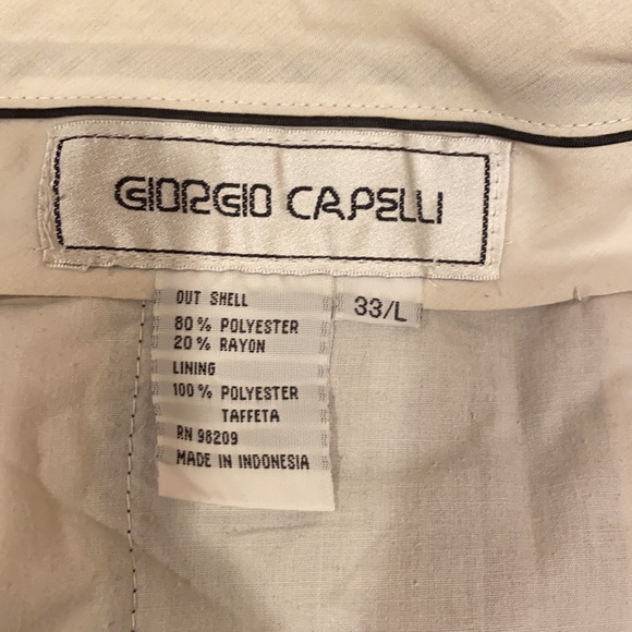 Giorgio Capelli cuffed, pleated men’s slacks - Picture 7 of 7